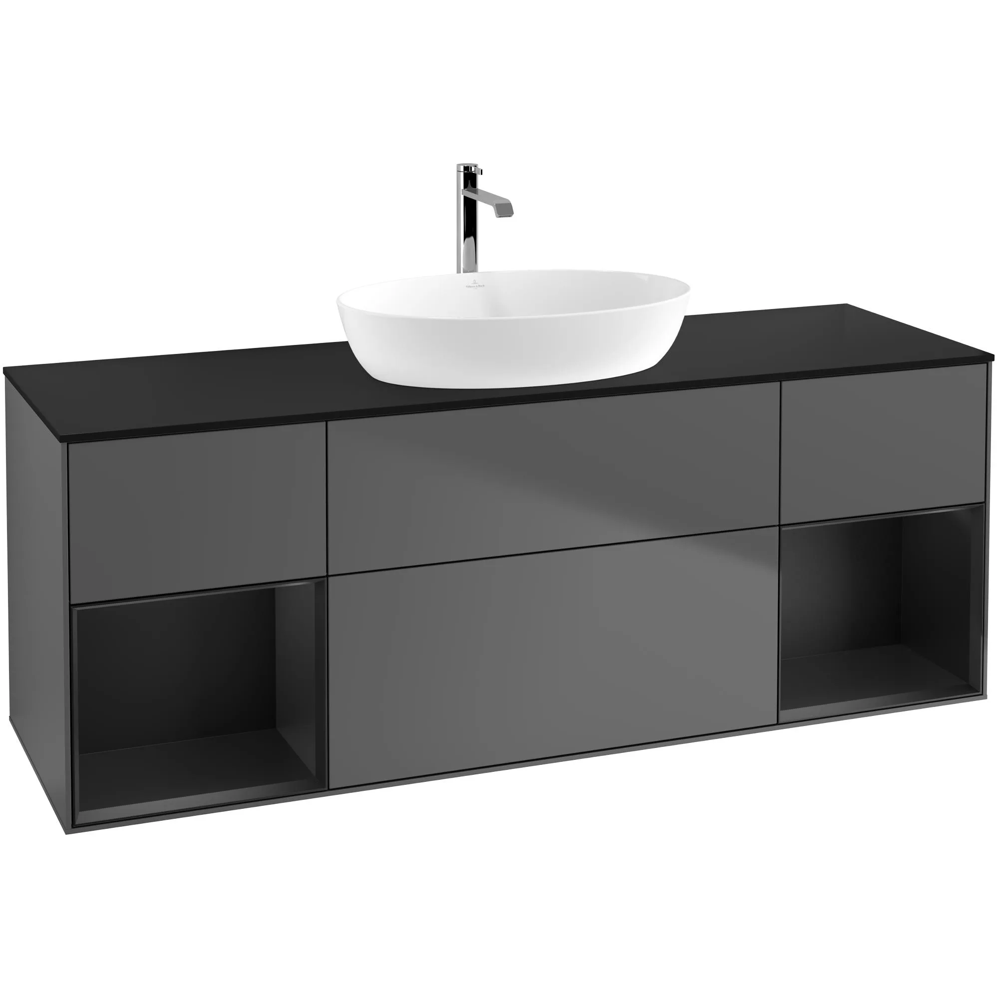 Tvättställsskåp Villeroy & Boch Finion med Två Hyllor och Bänkskiva för Fristående Tvättställ från Artis & Collaro