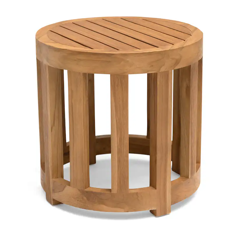 Utebord Hillerstorp Himmelsnäs Rund Ø 50 cm Teak Träbord