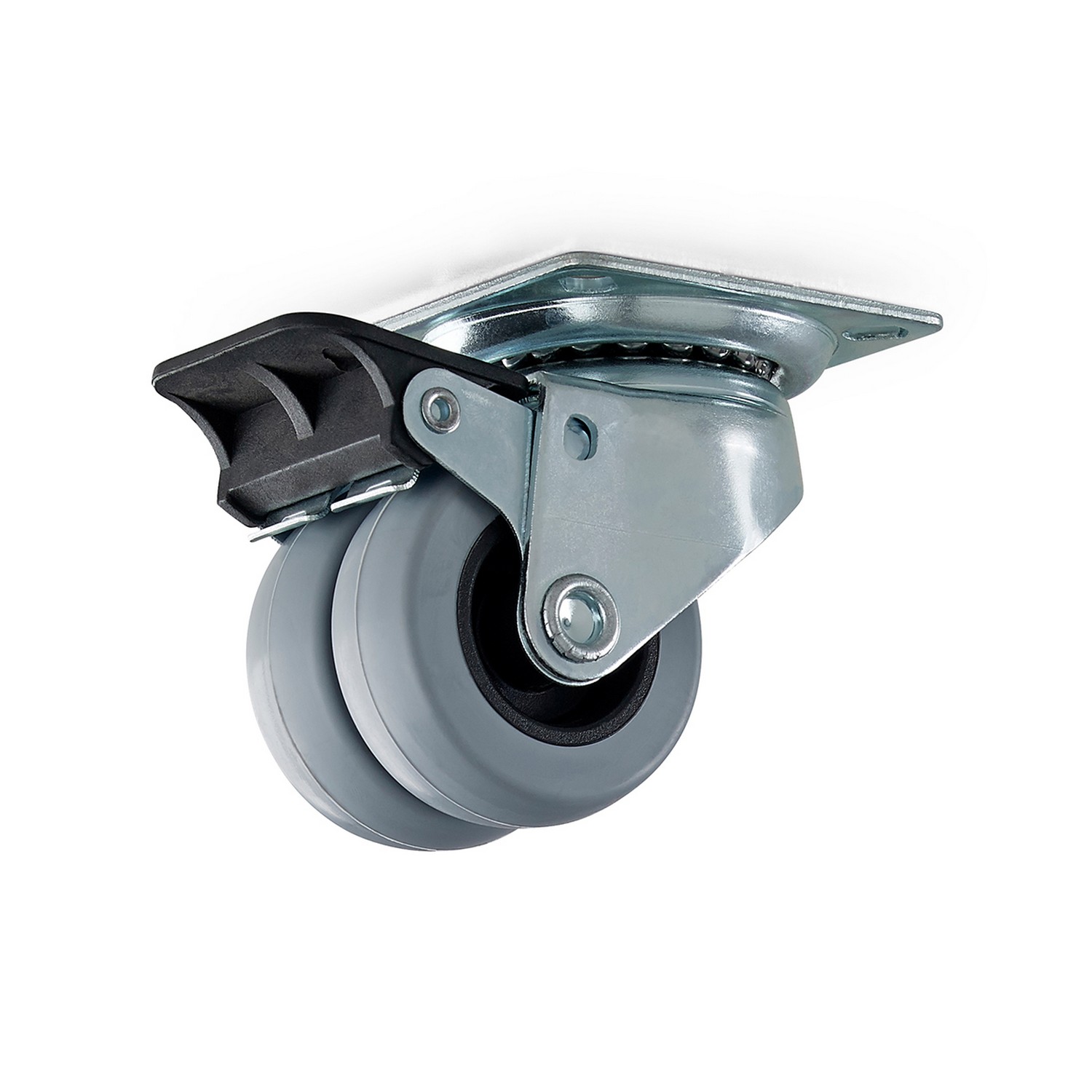 Länkhjul Habo 4105 med Broms 50 mm