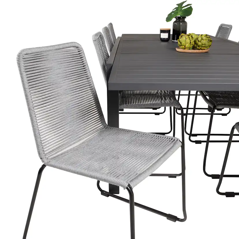 Matgrupp Venture Home Madrid 160/240 med 8 Leon Stolar