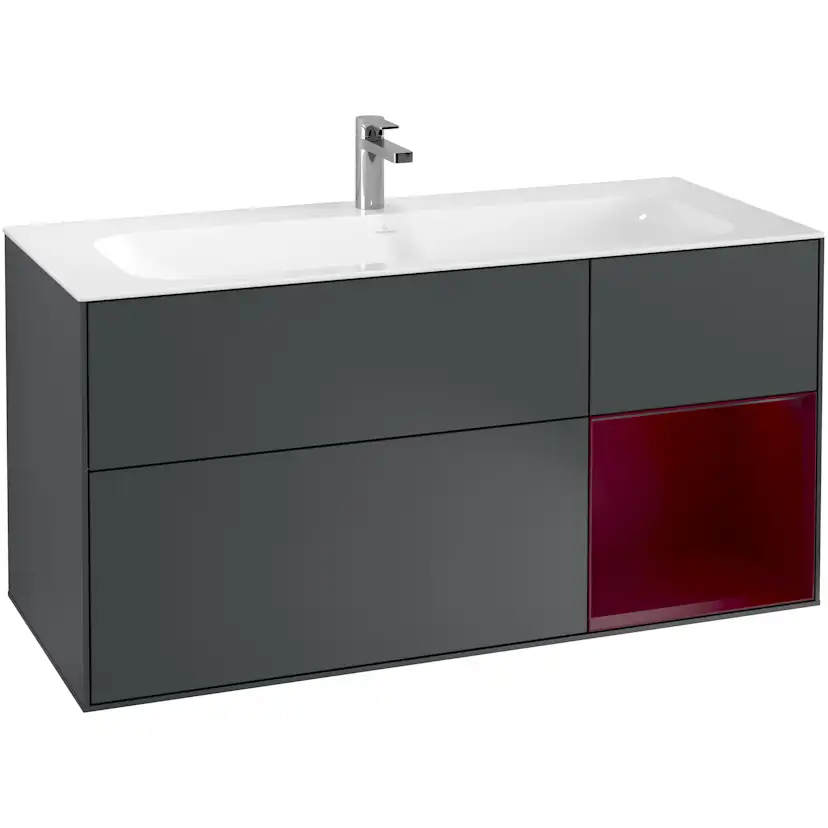 Tvättställsskåp Villeroy & Boch Finion med 3 Lådor och Hylla för Inbyggt Tvättställ
