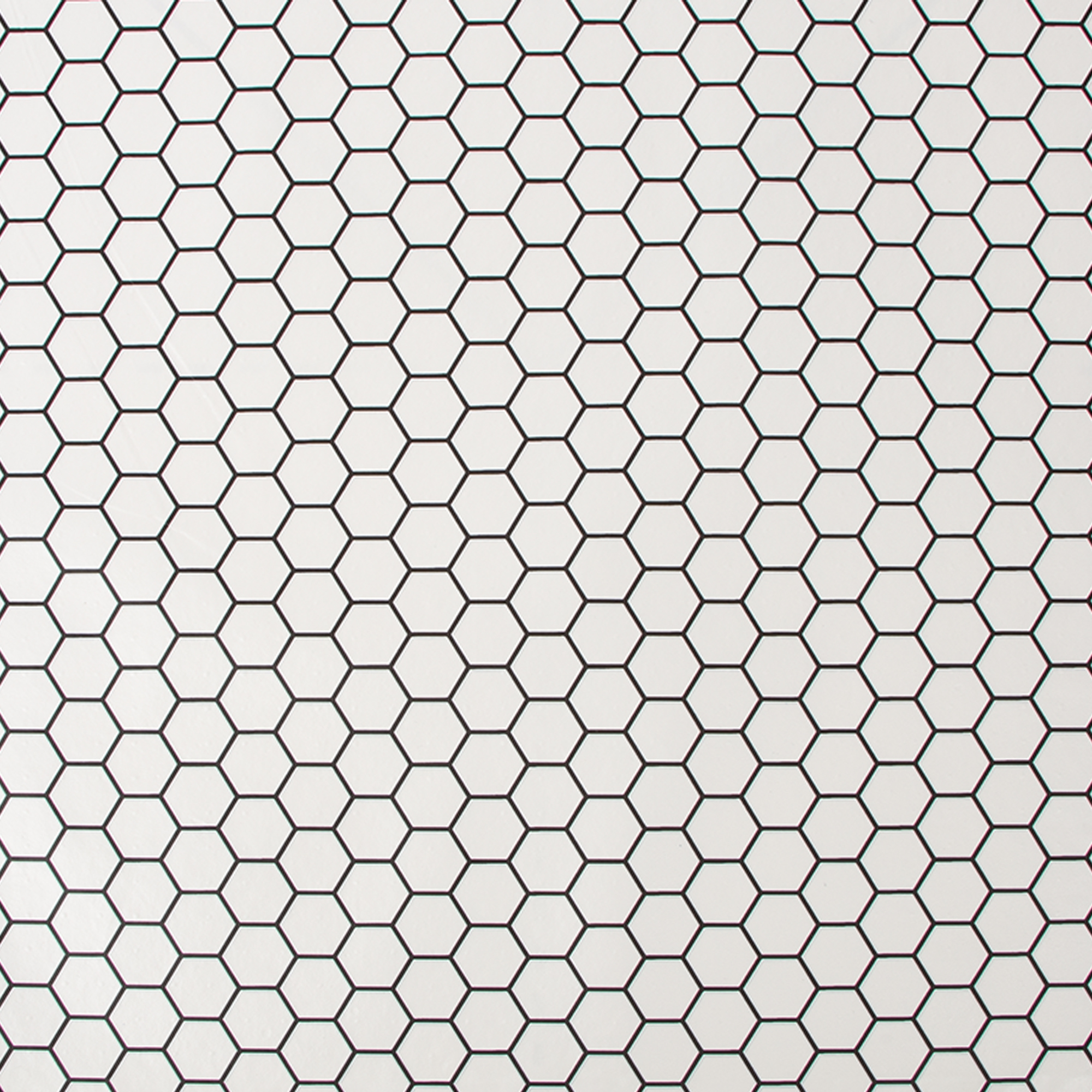 Tapet Contour Hexagon Lattice Vit