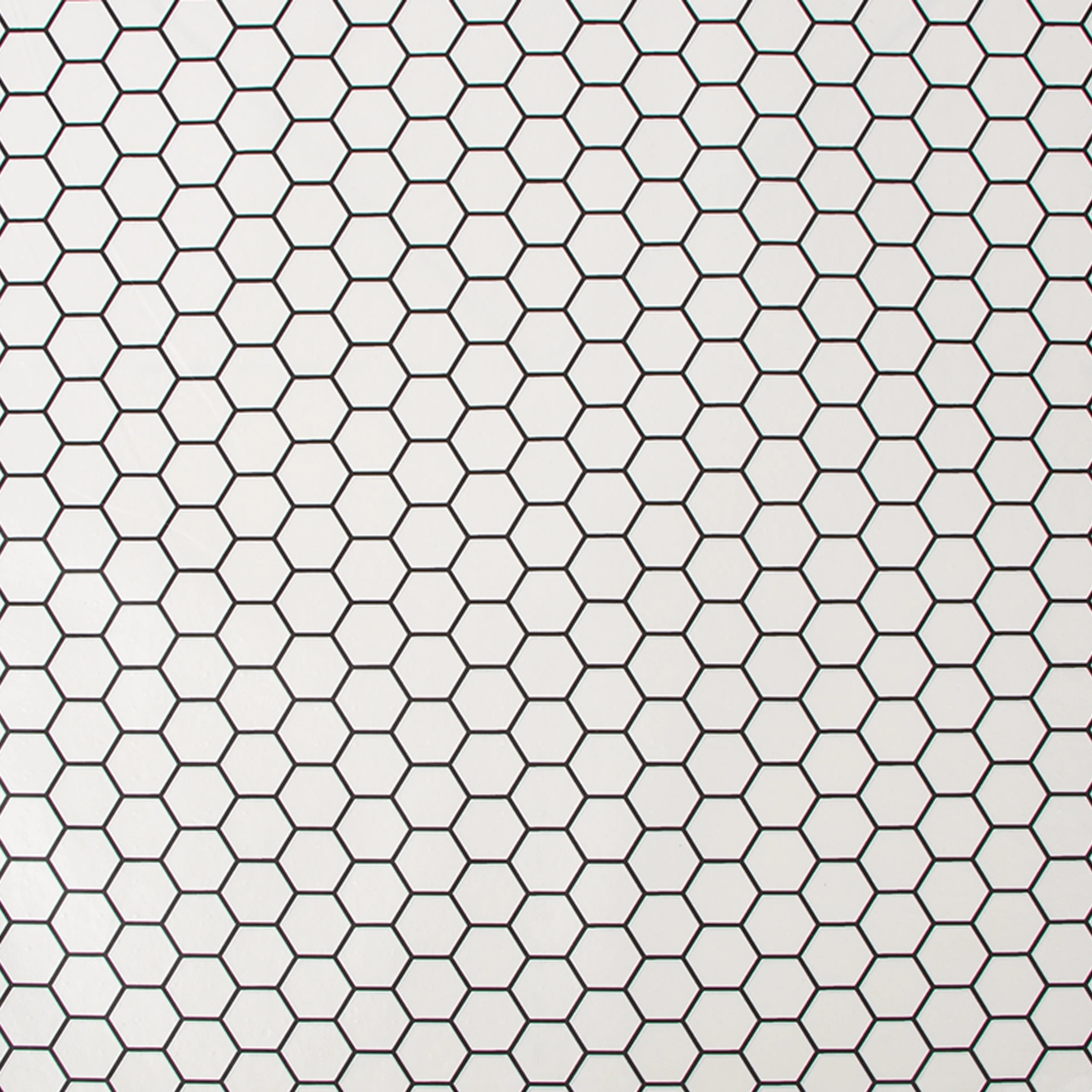 Tapet Contour Hexagon Lattice Vit