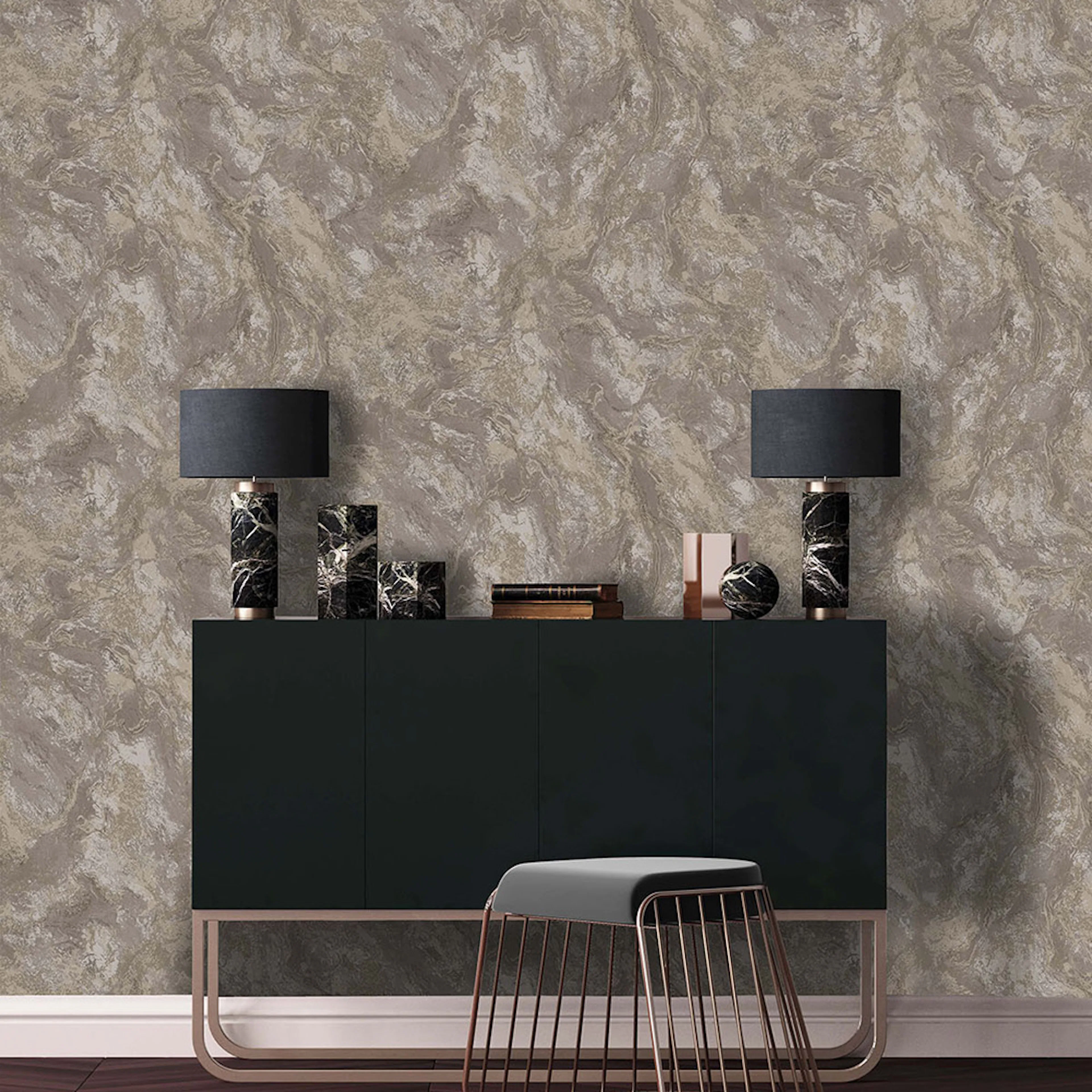 Tapet Holden Alchemy Calacatta Marble Bead Taupe 99372