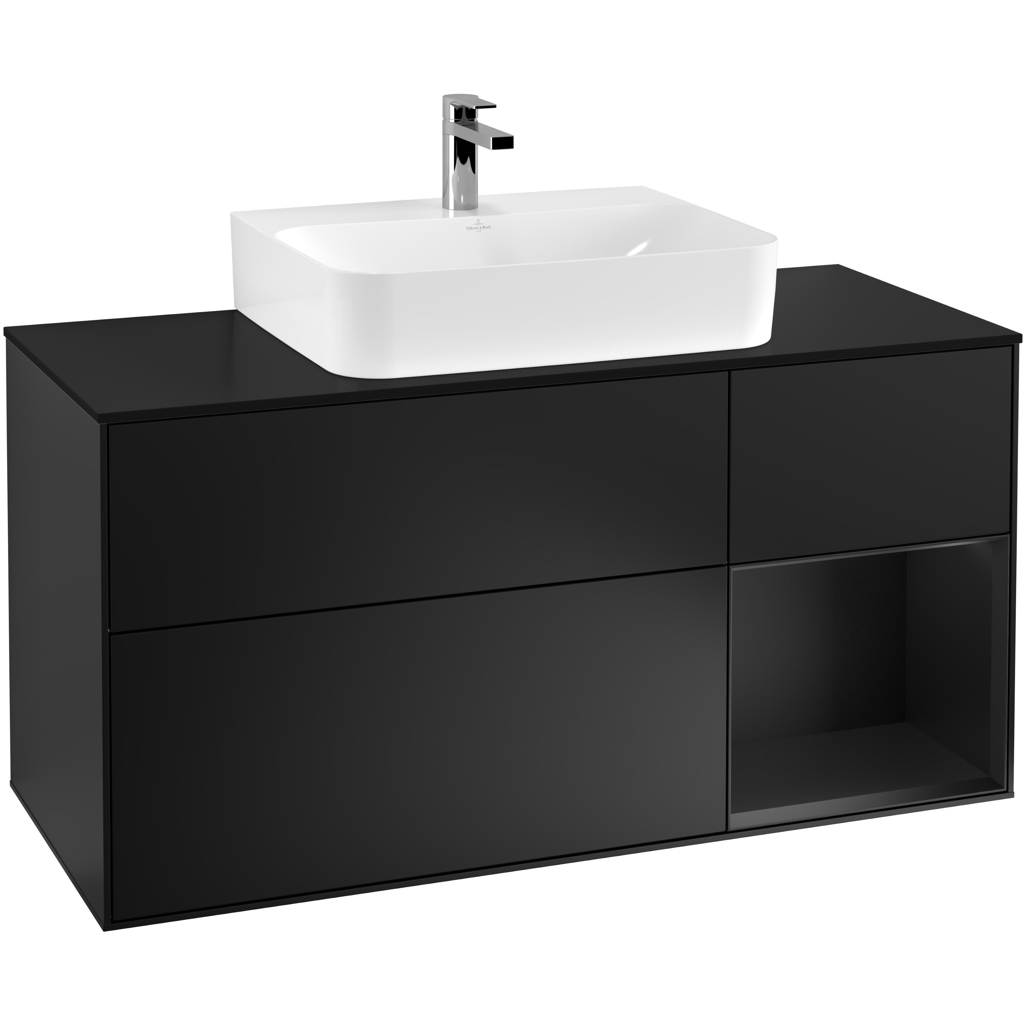 Tvättställsskåp Villeroy & Boch Finion med 3 Lådor Hylla och Bänkskiva för Centrerat Tvättställ