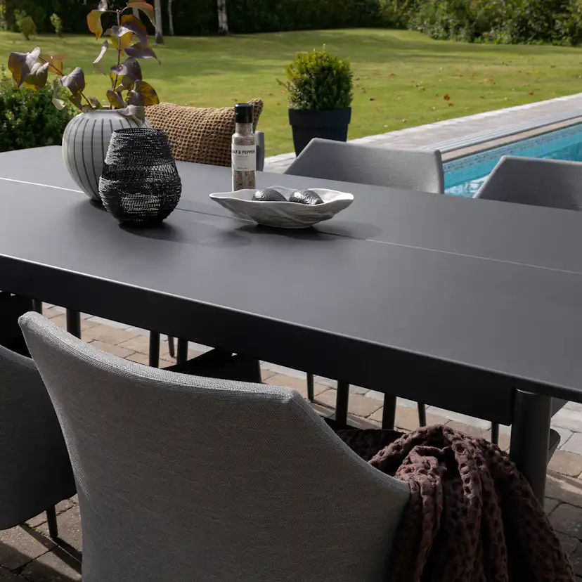 Matgrupp Utomhus Venture Home Modena 200x100 cm med 6 Spoga Trädgårdsstolar