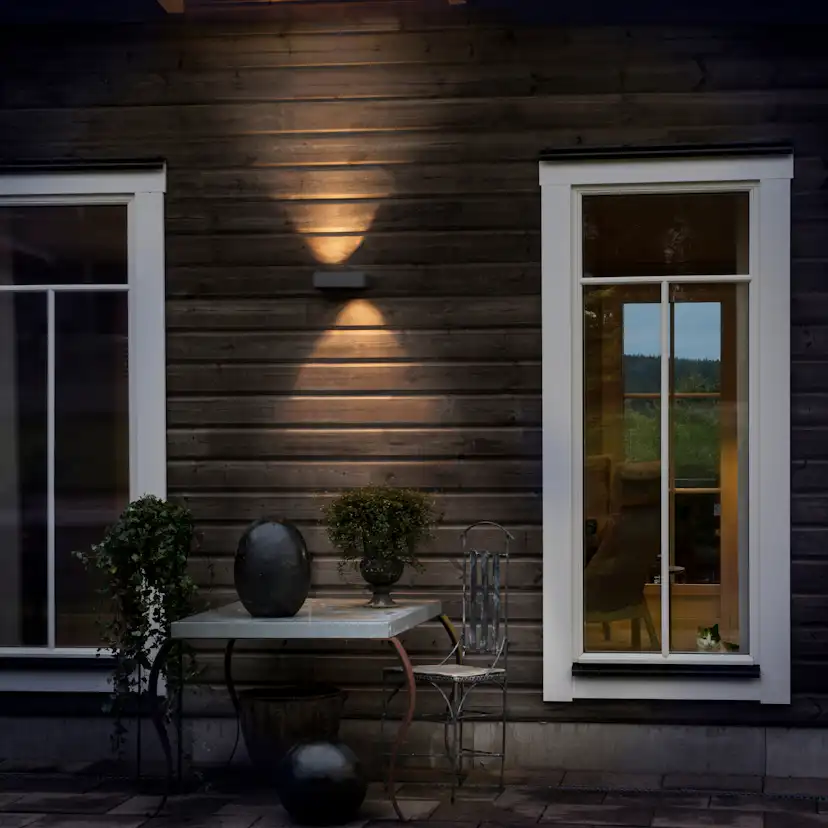 Vägglykta Gnosjö Konstsmide Monza LED 2X6W
