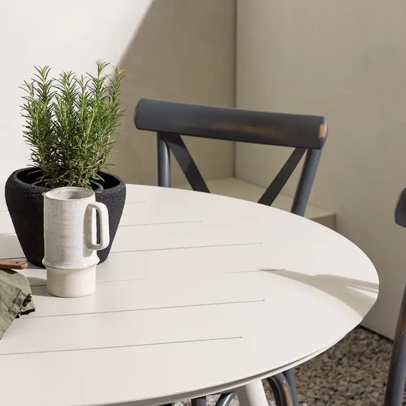 Matgrupp Utomhus Venture Home Lina Bord med 4 Tablas Trädgårdsstolar
