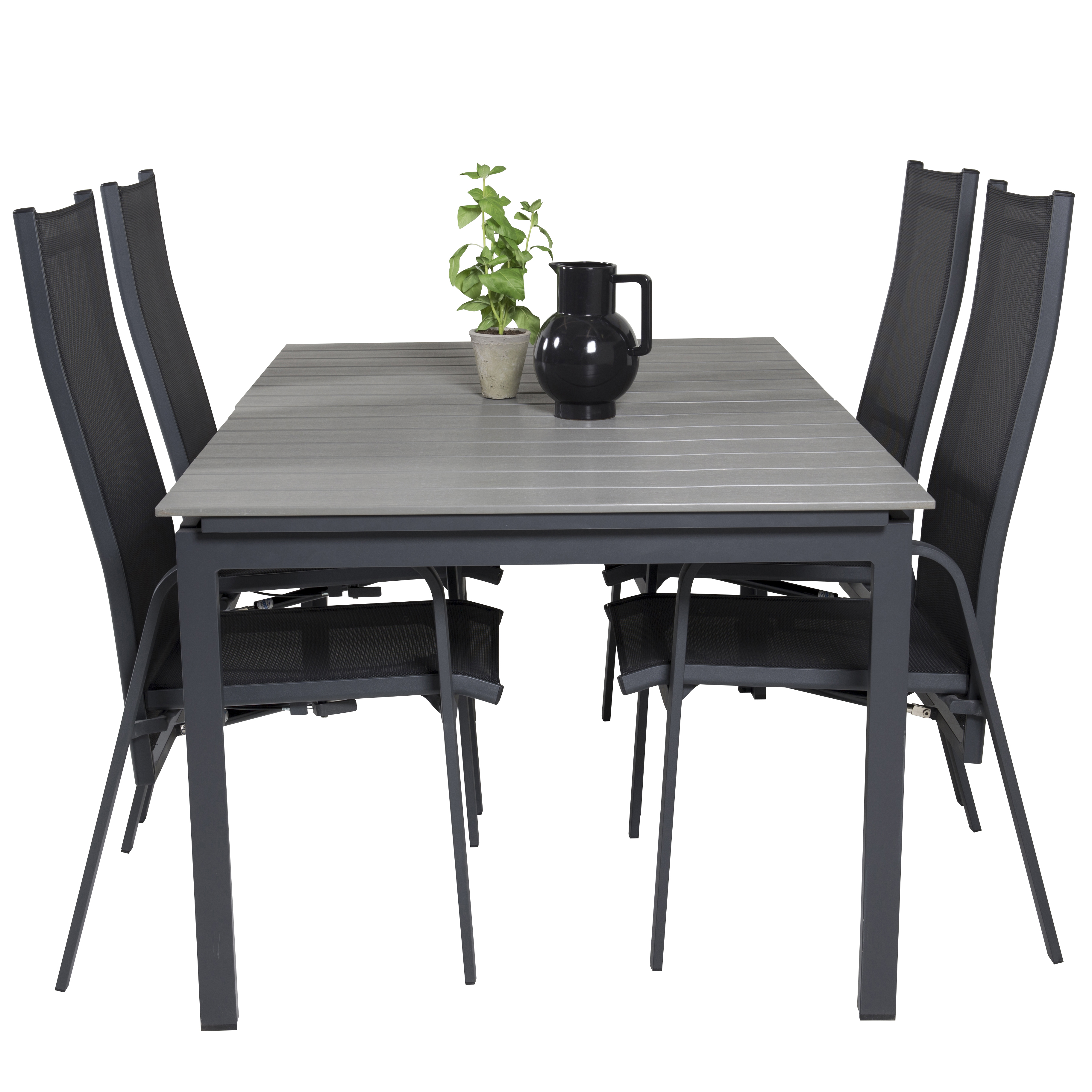 Matgrupp Venture Home Lova 160/240 med 4 Copacabana Stolar