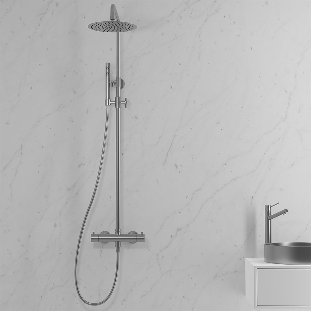 Takduschset Scandtap Steel Pleasure 2