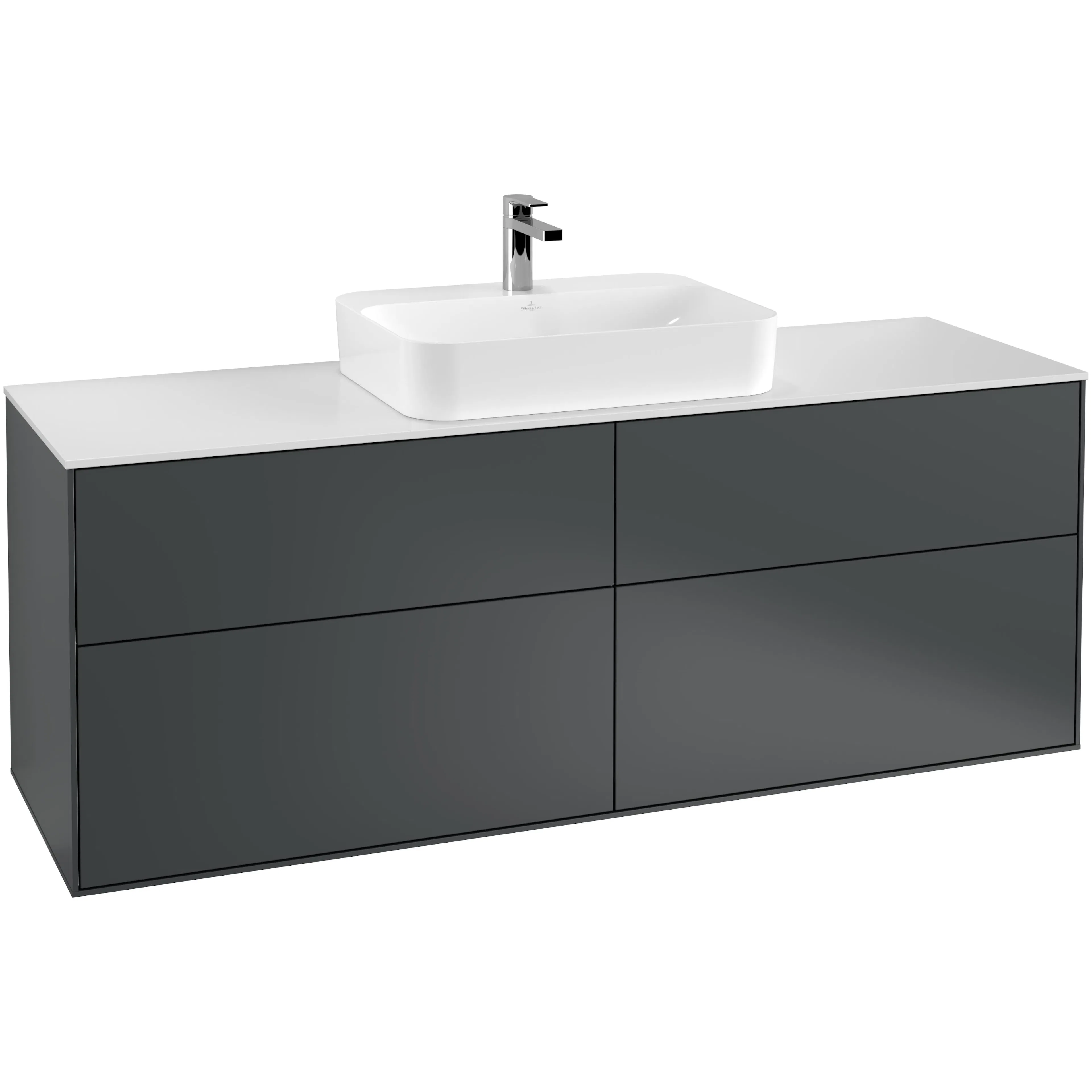 Tvättställsskåp Villeroy & Boch Finion med 4 Lådor och Bänkskiva för Ytmonterat Tvättställ