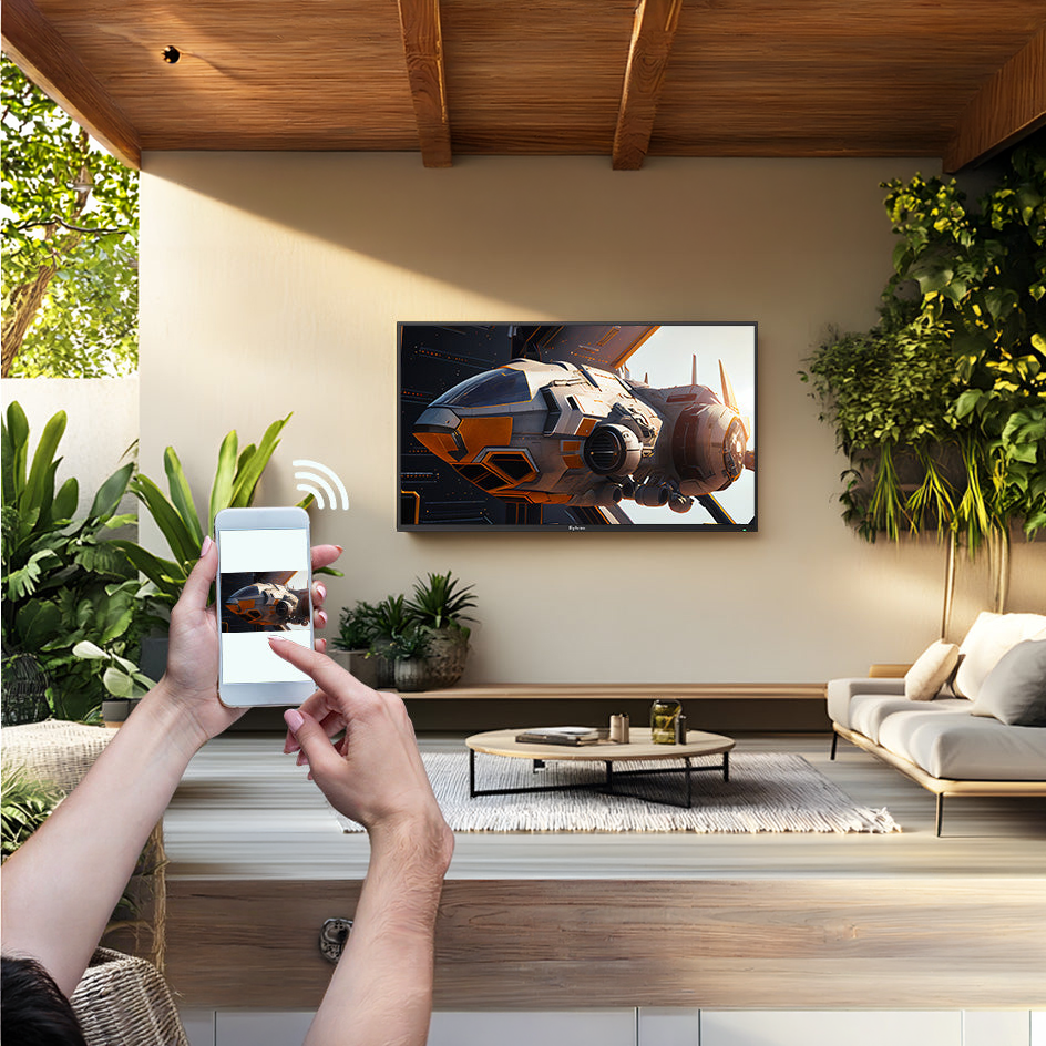 Utomhus TV Sylvox Cinema Pro 120Hz Helio QLED 75tum