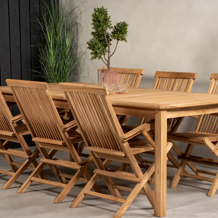 Matgrupp Venture Home Kiara 220 med 6 Stolar Med Armstöd