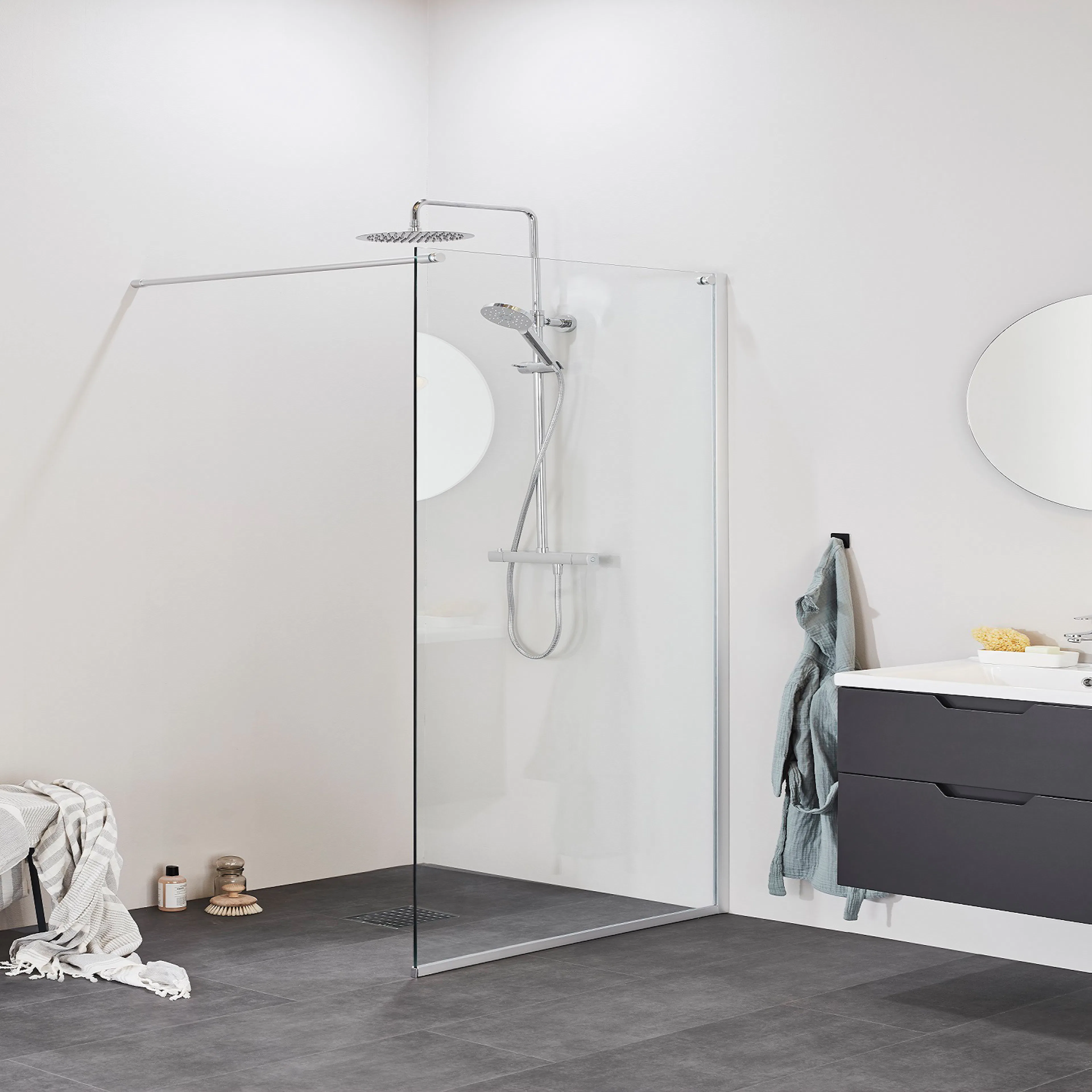 Noro Frost DV 70SMC Duschvägg 700x2000x1200 mm