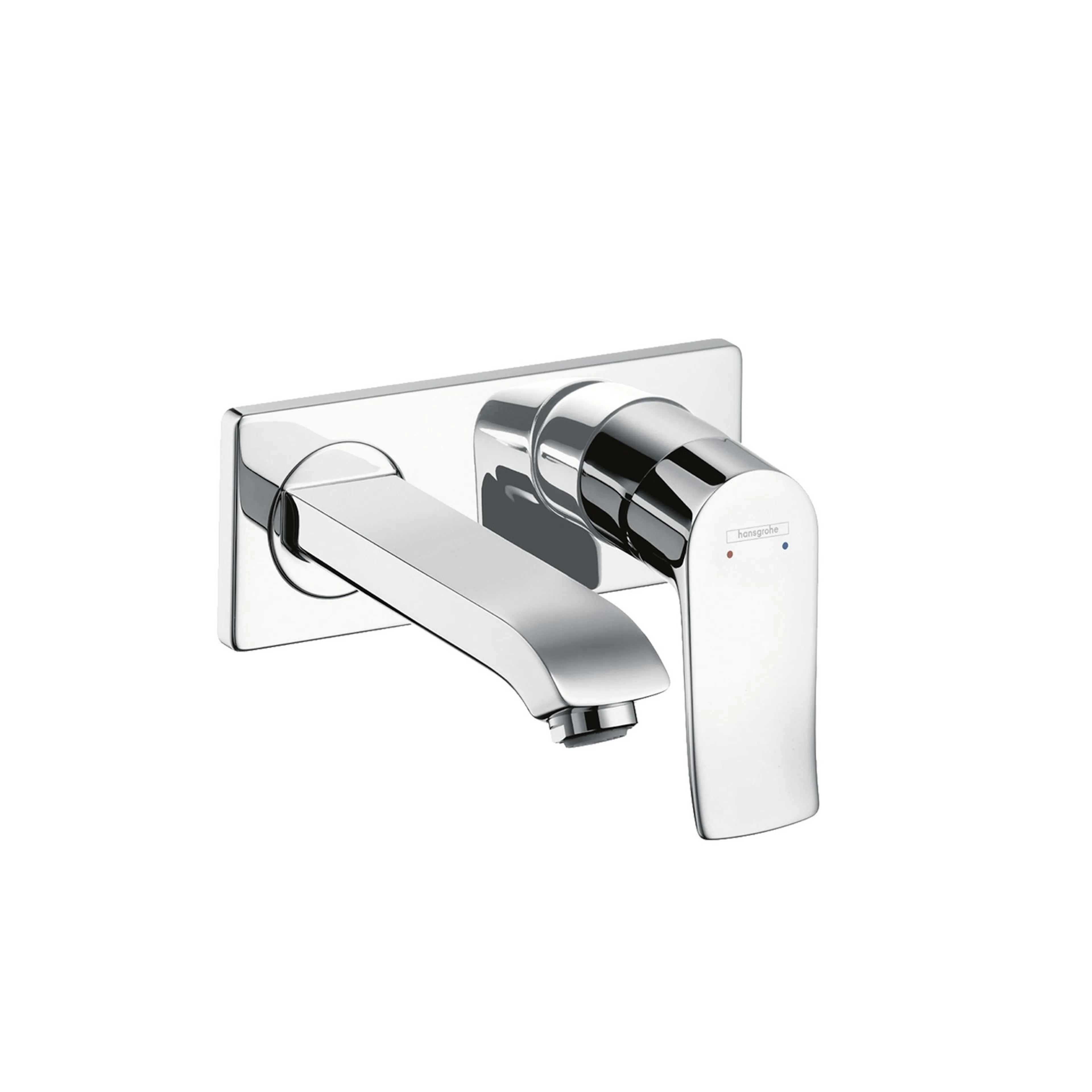 HG Metris inb.blandare med platta 165mm Piputsprång: 165 mm