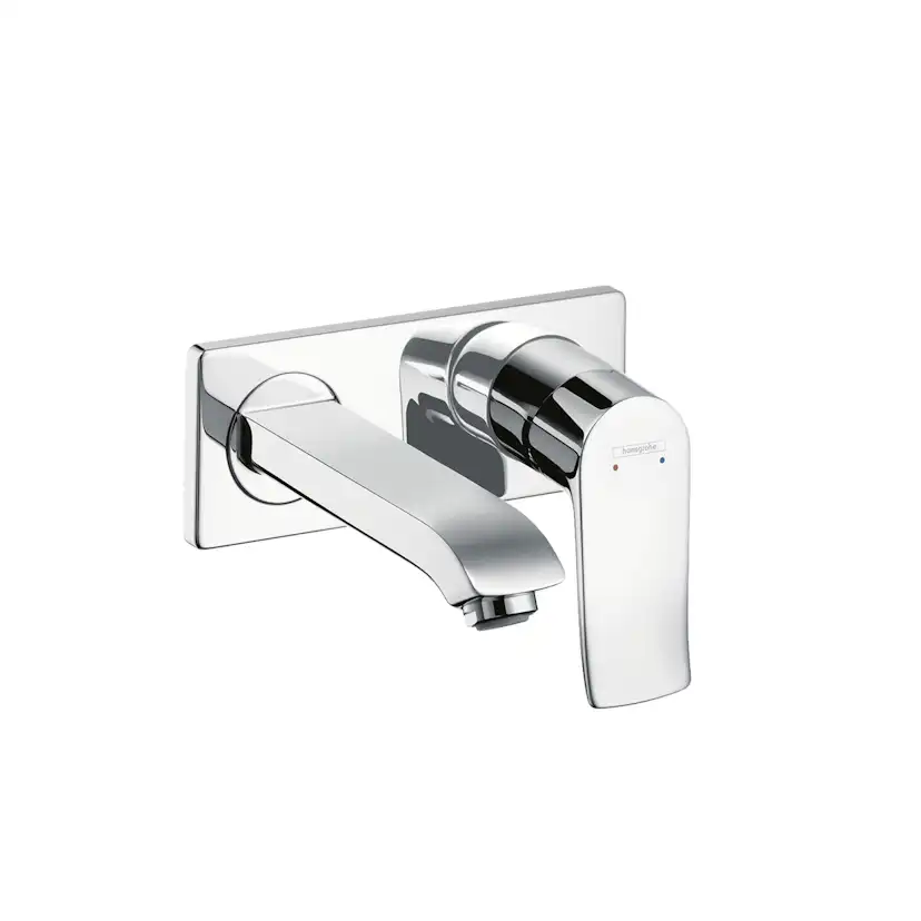 HG Metris inb.blandare med platta 165mm Piputsprång: 165 mm