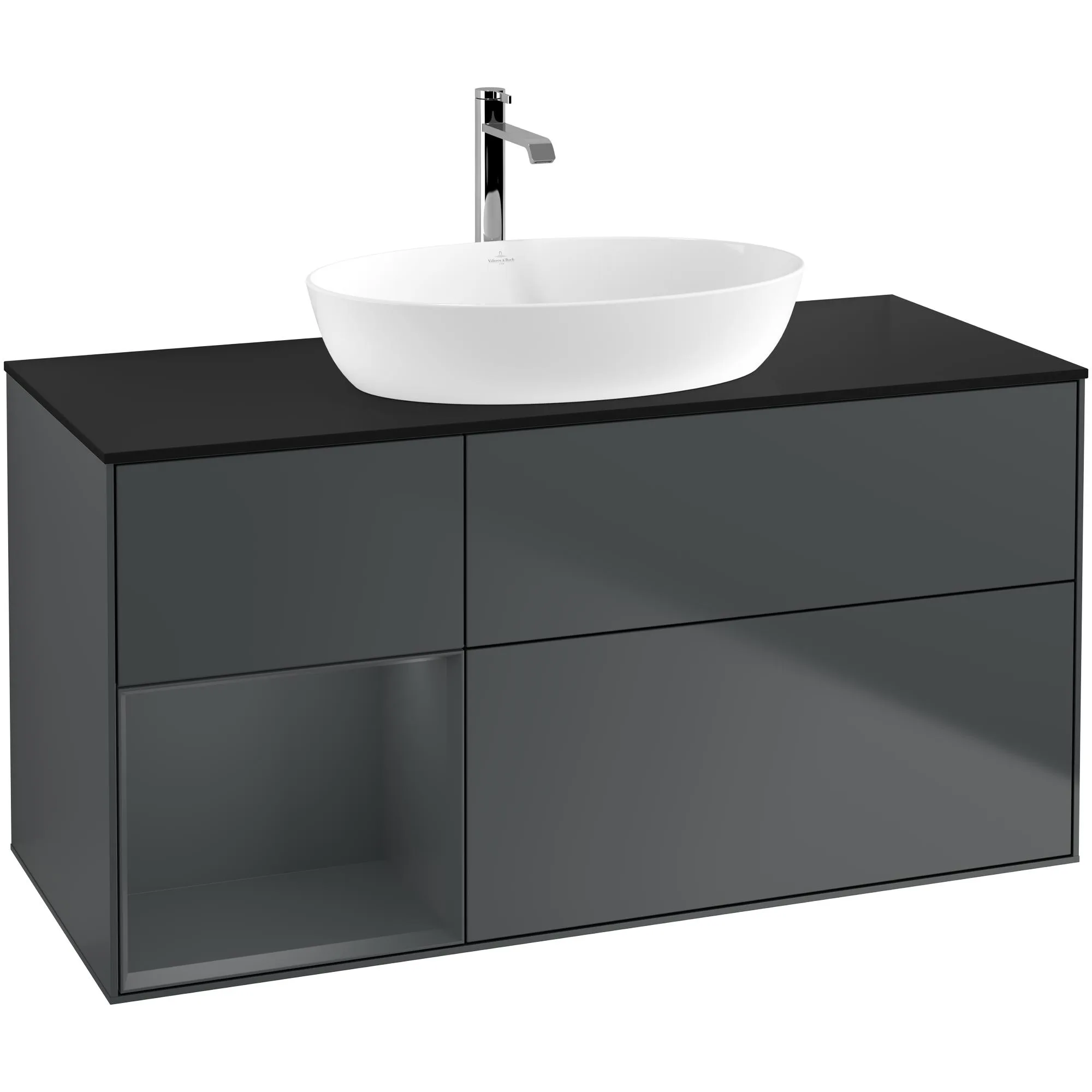 Tvättställsskåp Villeroy & Boch Finion med 3 Lådor Hylla och Bänkskiva för Fristående Tvättställ från Artis & Collaro