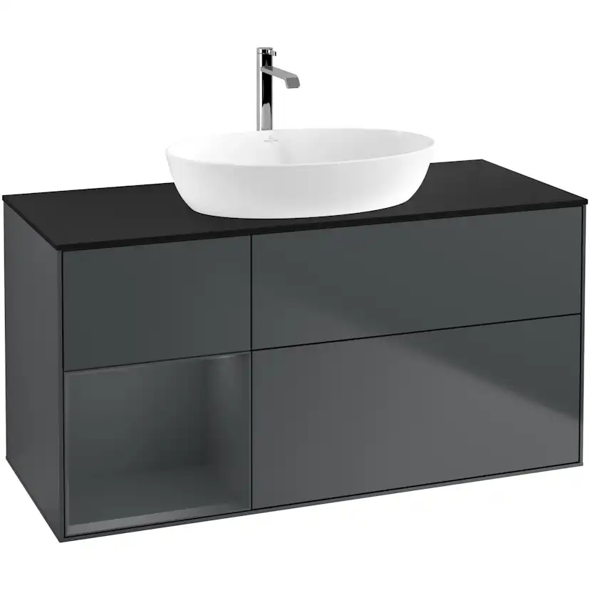 Tvättställsskåp Villeroy & Boch Finion med 3 Lådor Hylla och Bänkskiva för Fristående Tvättställ från Artis & Collaro