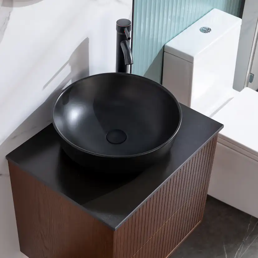 Washbasin Cabinet Bathlife FÖRTJUST 60 Brown oak Bredd: 600 mm
