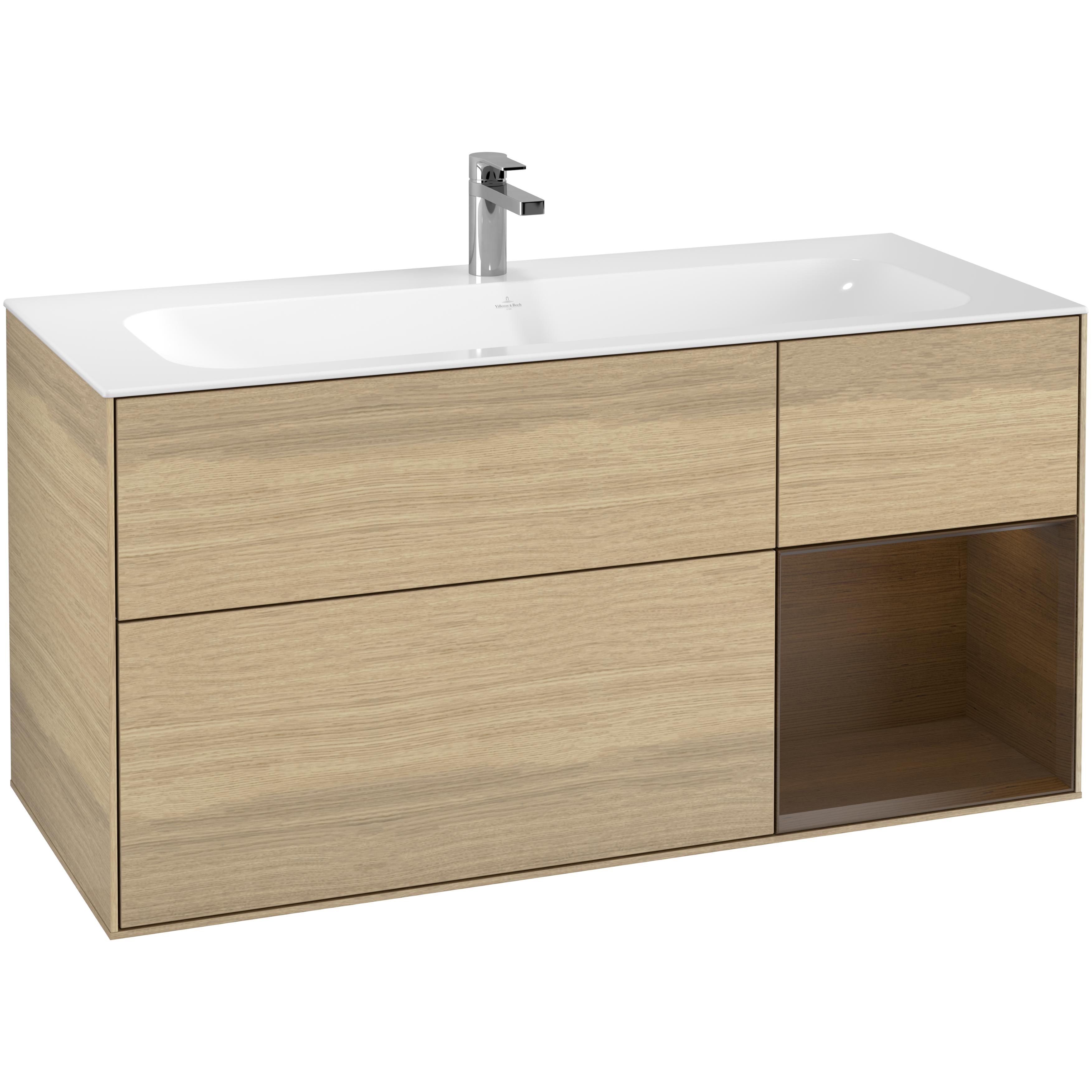 Tvättställsskåp Villeroy & Boch Finion med 3 Lådor och Hylla för Inbyggt Tvättställ