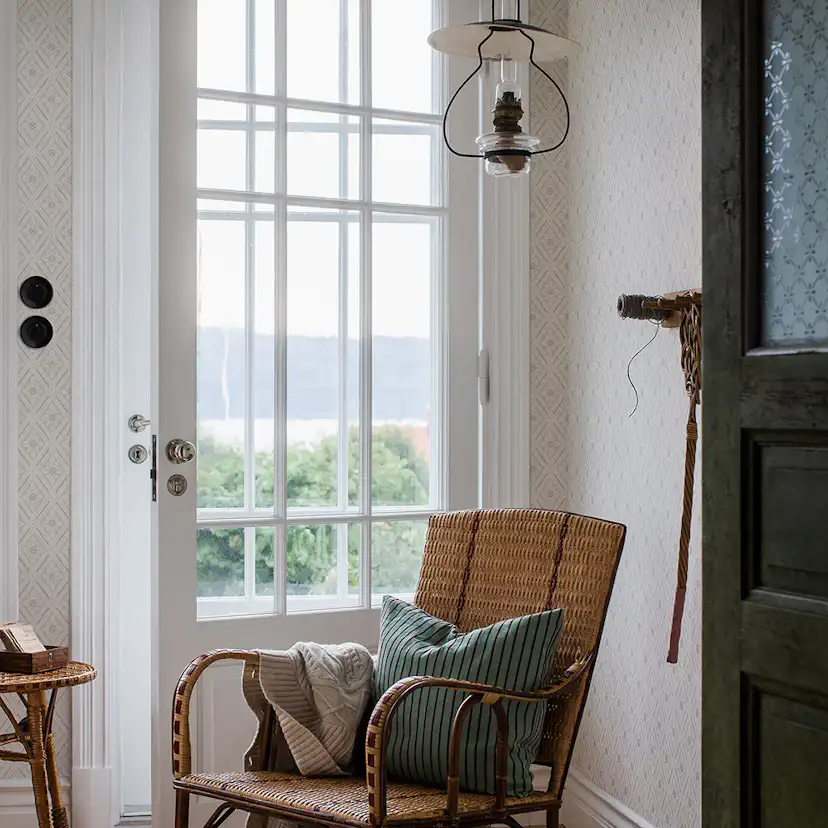 Tapet Boråstapeter Falsterbo III Ester 7660 EasyUp, Mönstrad Beige