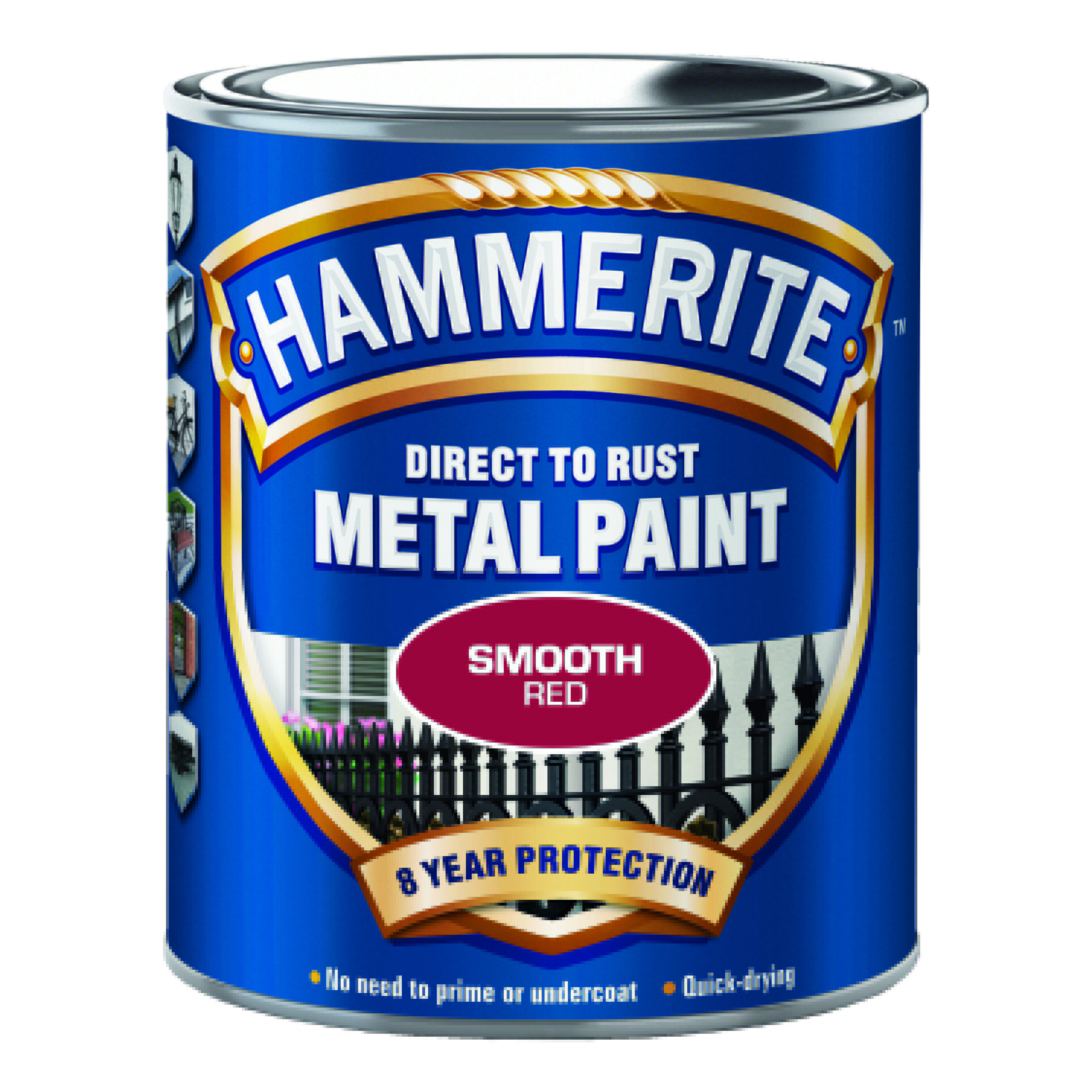 Rostskyddsfärg Hammerite Slätlack Röd 250ml