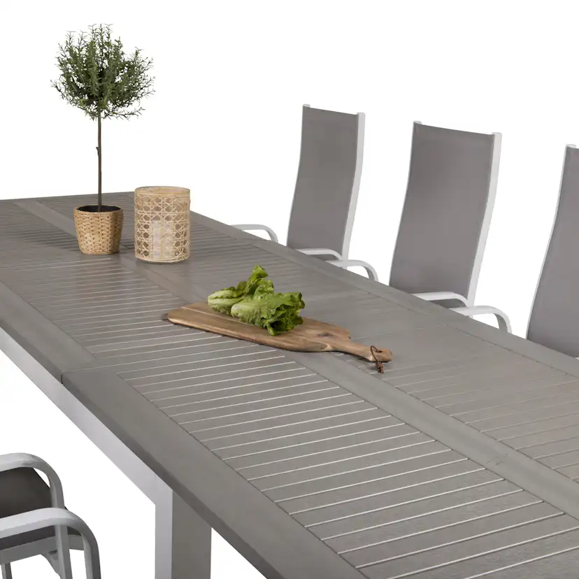 Matgrupp Venture Home Aleyna 224/324 med 8 Copacabana Matstolar