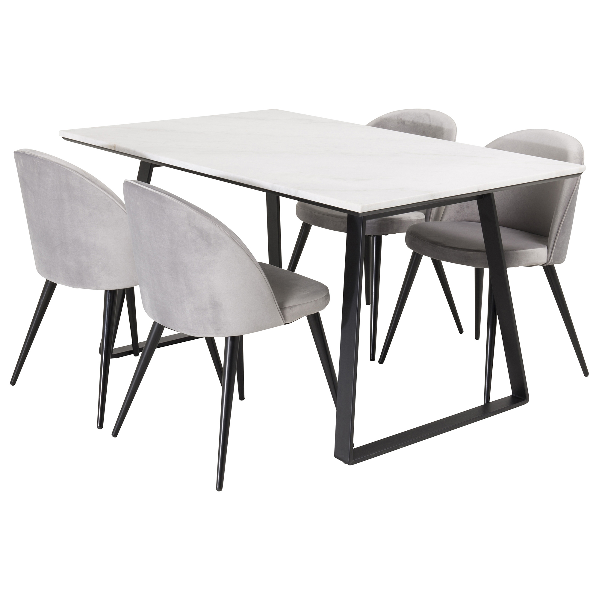 Matgrupp Venture Home Estelle med 4 Valentina Stolar