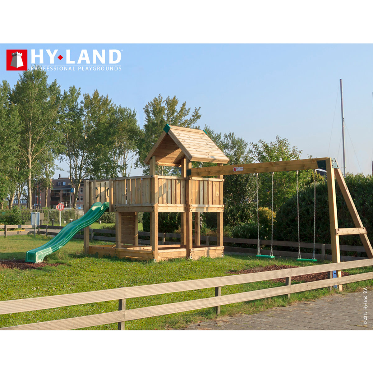 Klätterställning Hy-Land Projekt 5 + Swingmodul