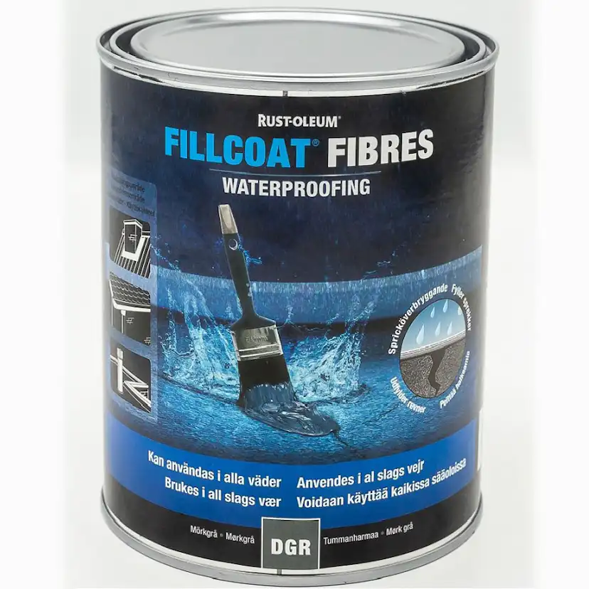 Vattenfast Tätningsmassa Fillcoat Rust-Oleum Mörkgrå
