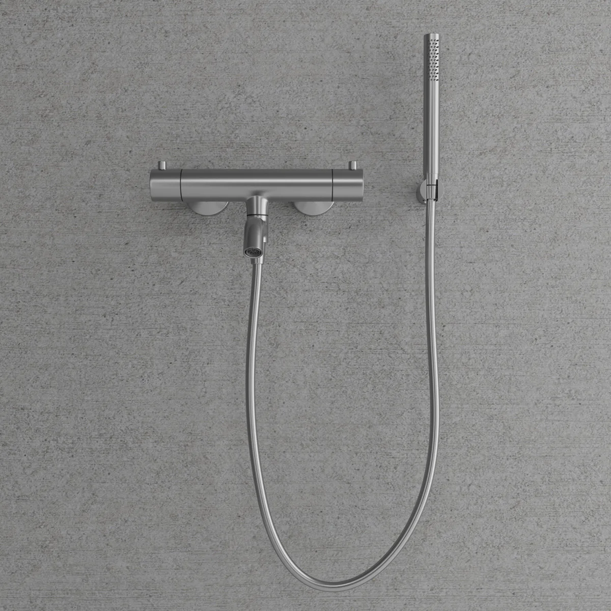 Badkarsblandare Scandtap Steel Pleasure 4 med Handdusch