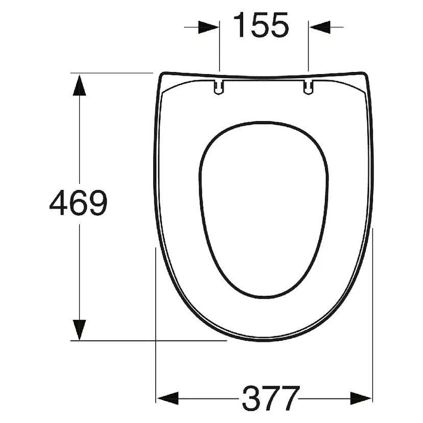 Toalettsits Gustavsberg Nautic Slim Seat