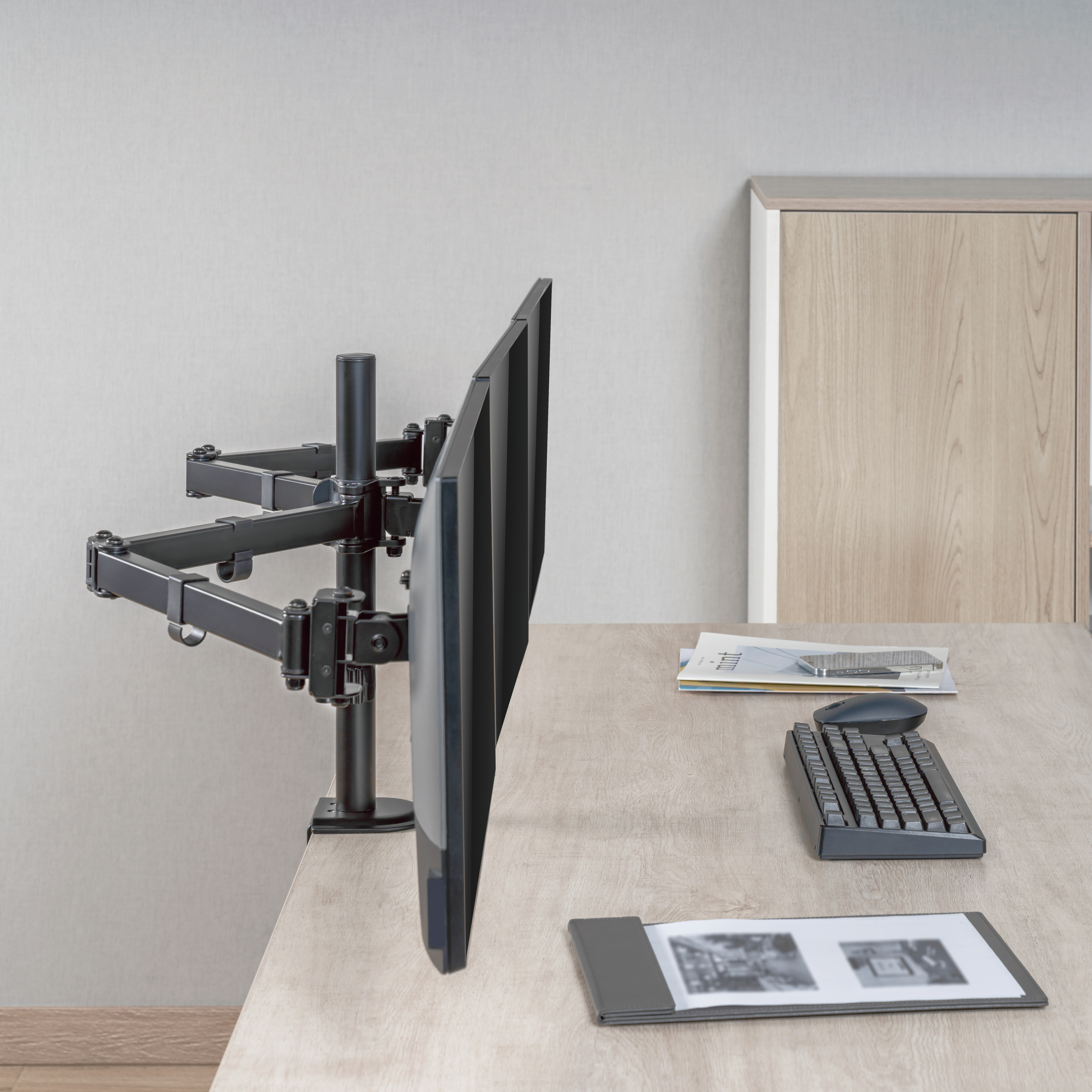 Monitorarm LogiLink Trippel 17-27 tum 2x658 mm