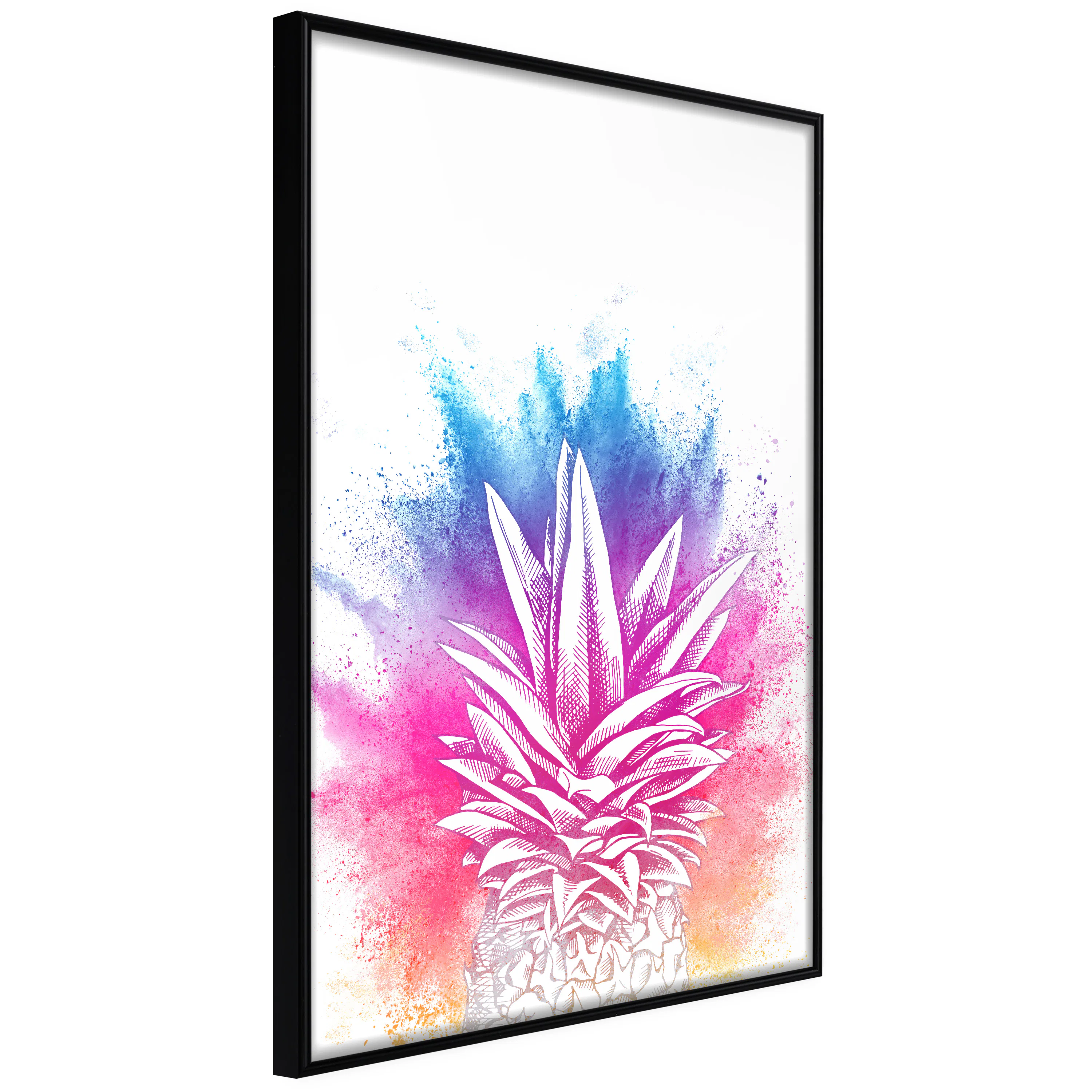 Poster Artgeist Affisch Colourful Pineapple