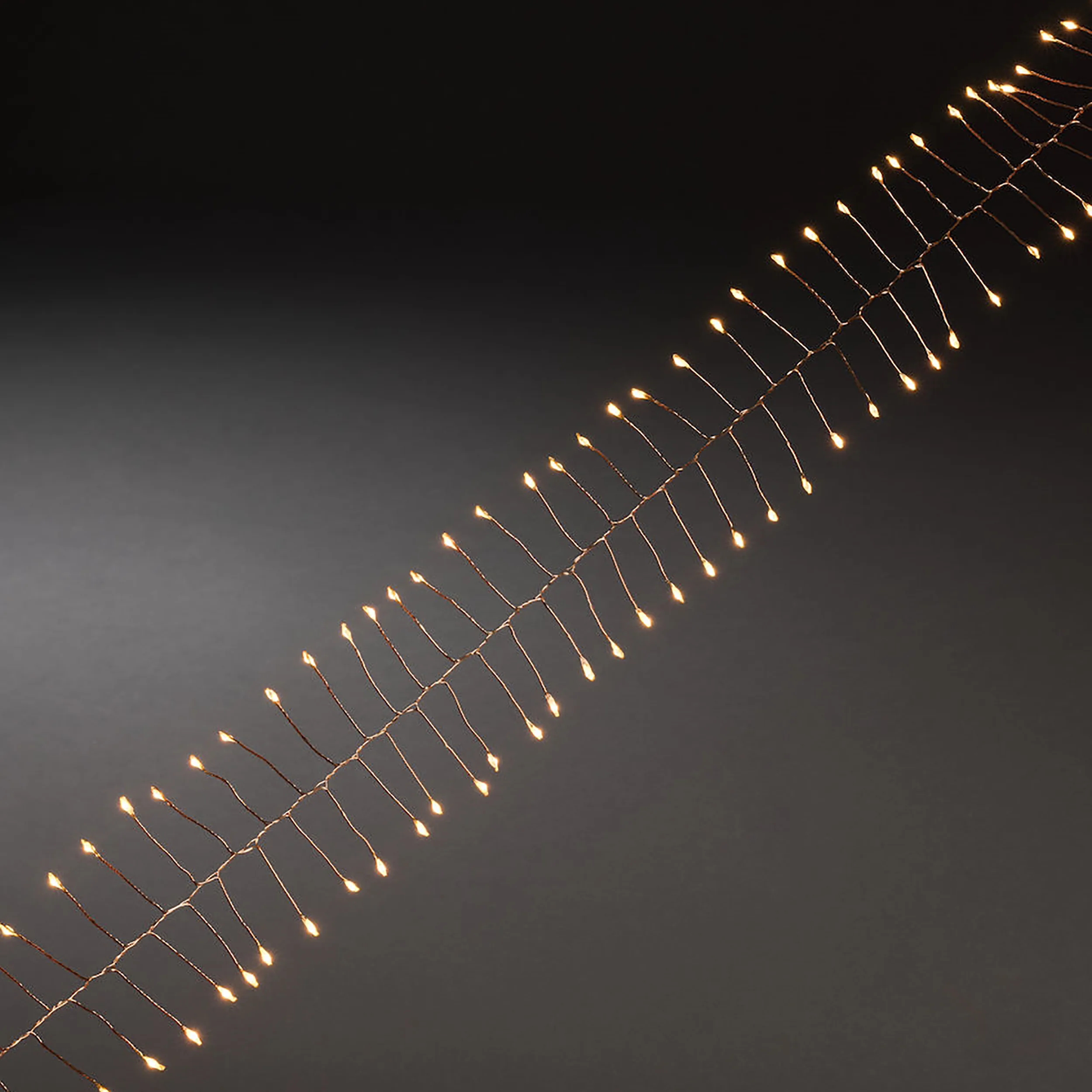 Slinga microcluster amber LED Amber/Koppar
