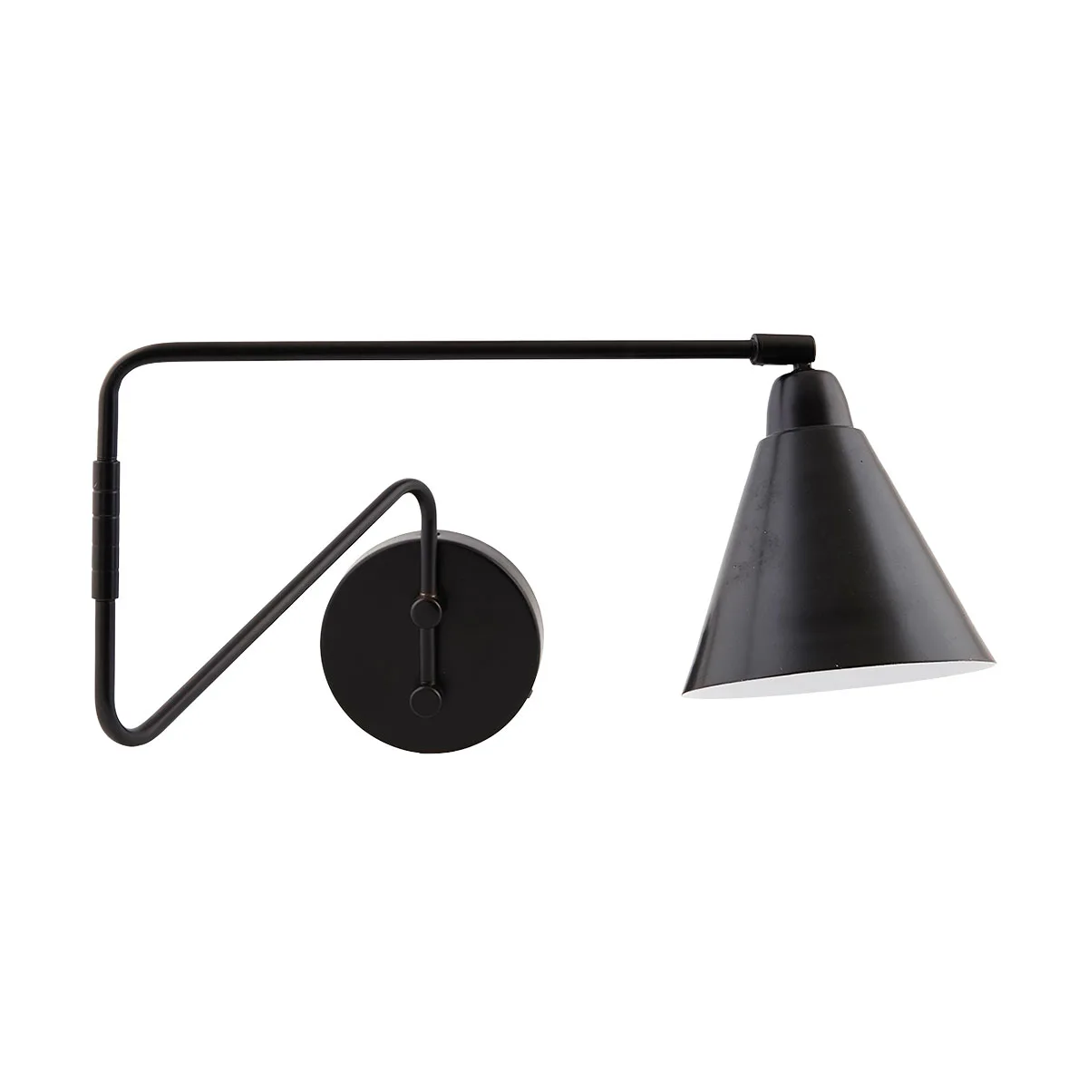Wall lamp, Game, Black, E14, Max 25 W, 2.20 m cable Svart