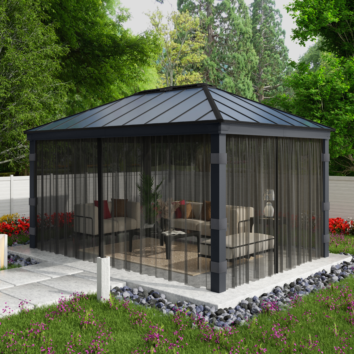 Myggnät Canopia by Palram 4-Pack Till Dallas Paviljong 4,2X6 m