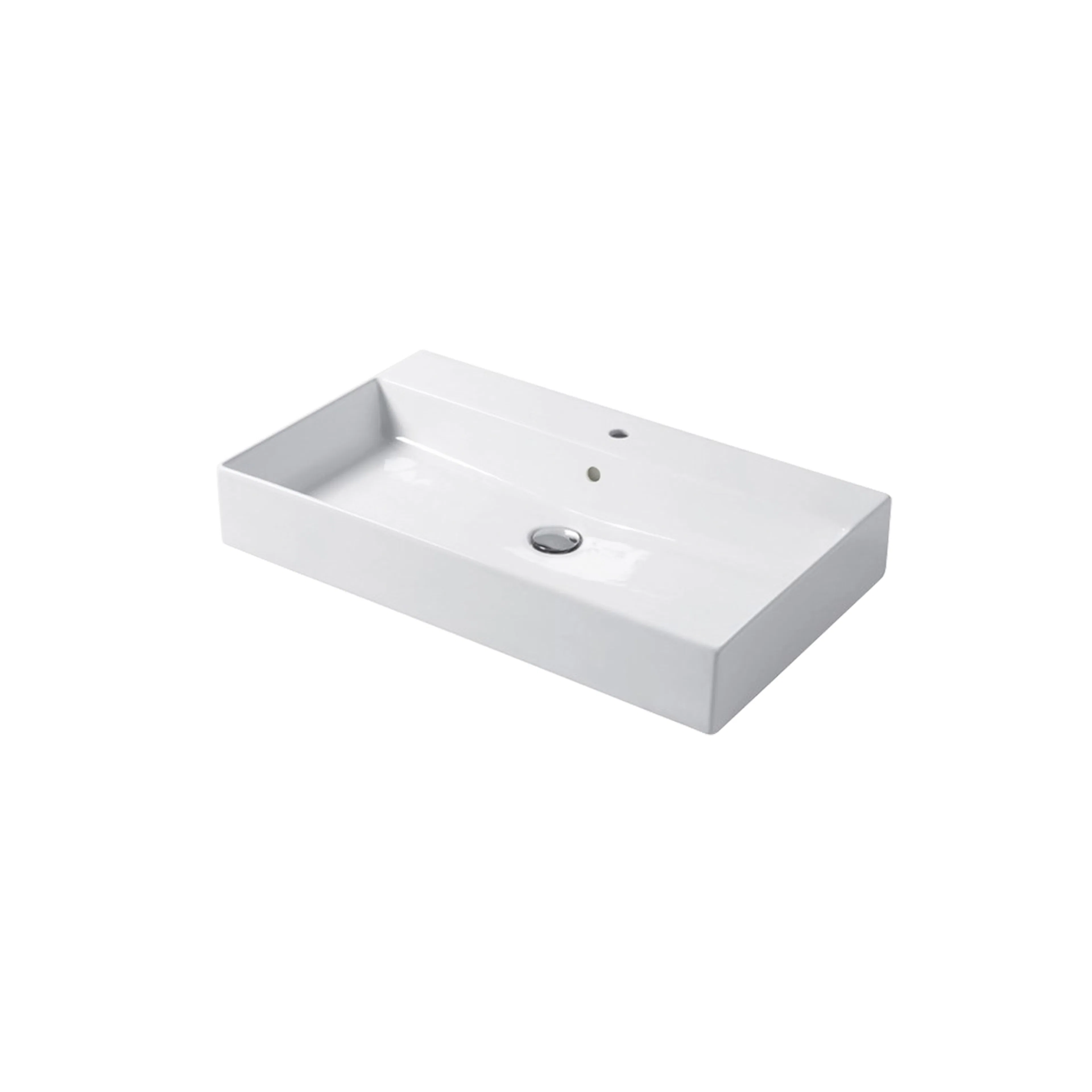 Enkelhandfat Miller Badrum Bloc Porslin Vit