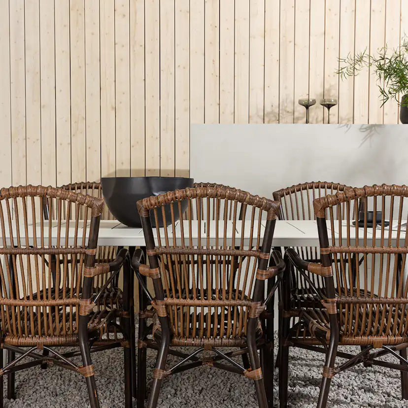 Matgrupp Venture Home Lina Bord med 6 Galera Stolar