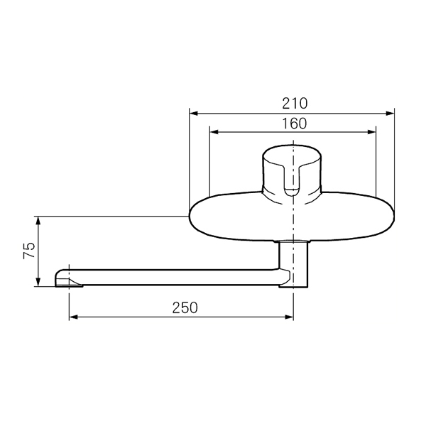 Kök-/Tvättställsbl. Mora MMIX W5 Vägghängd 160c/c, pip 250 m 160 cc, Pip 250 mm