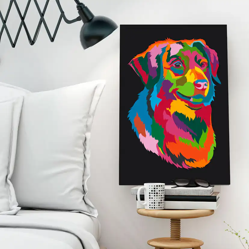 Gör-det-själv Målningar Arkiio Colourful Dog