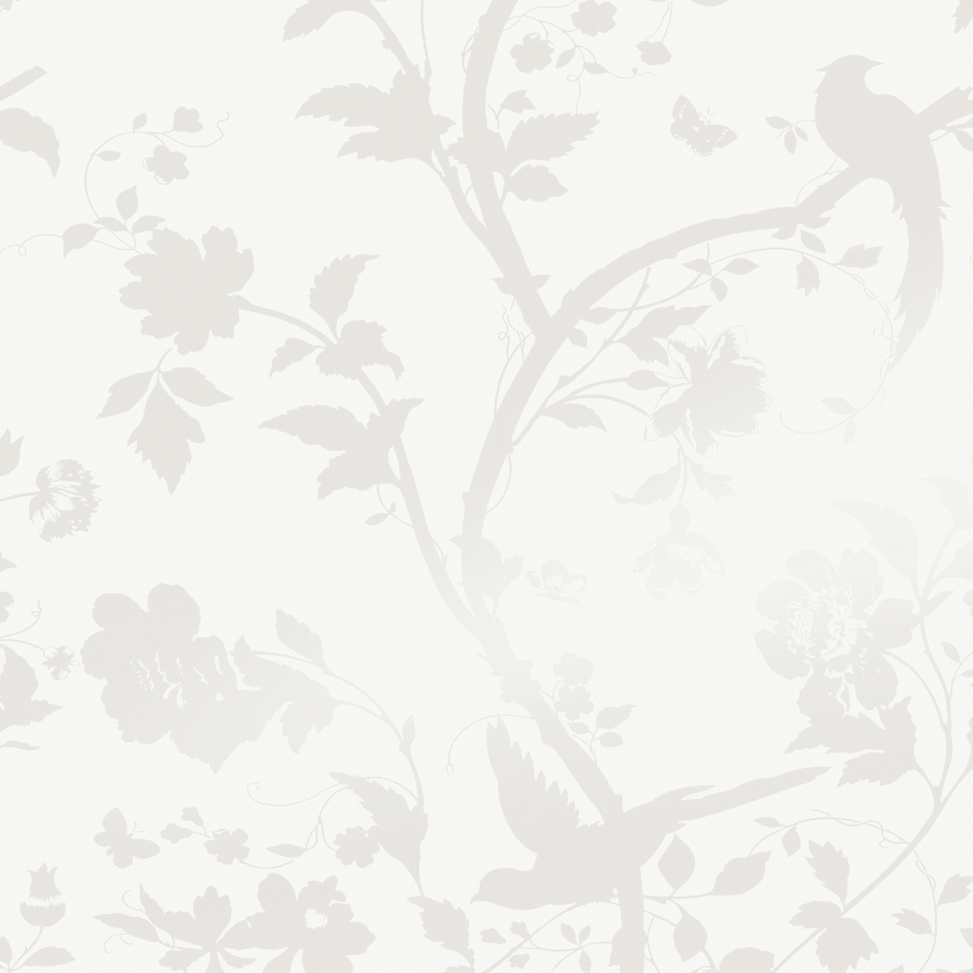 Tapet Laura Ashley Oriental Garden Pearlescent Vit