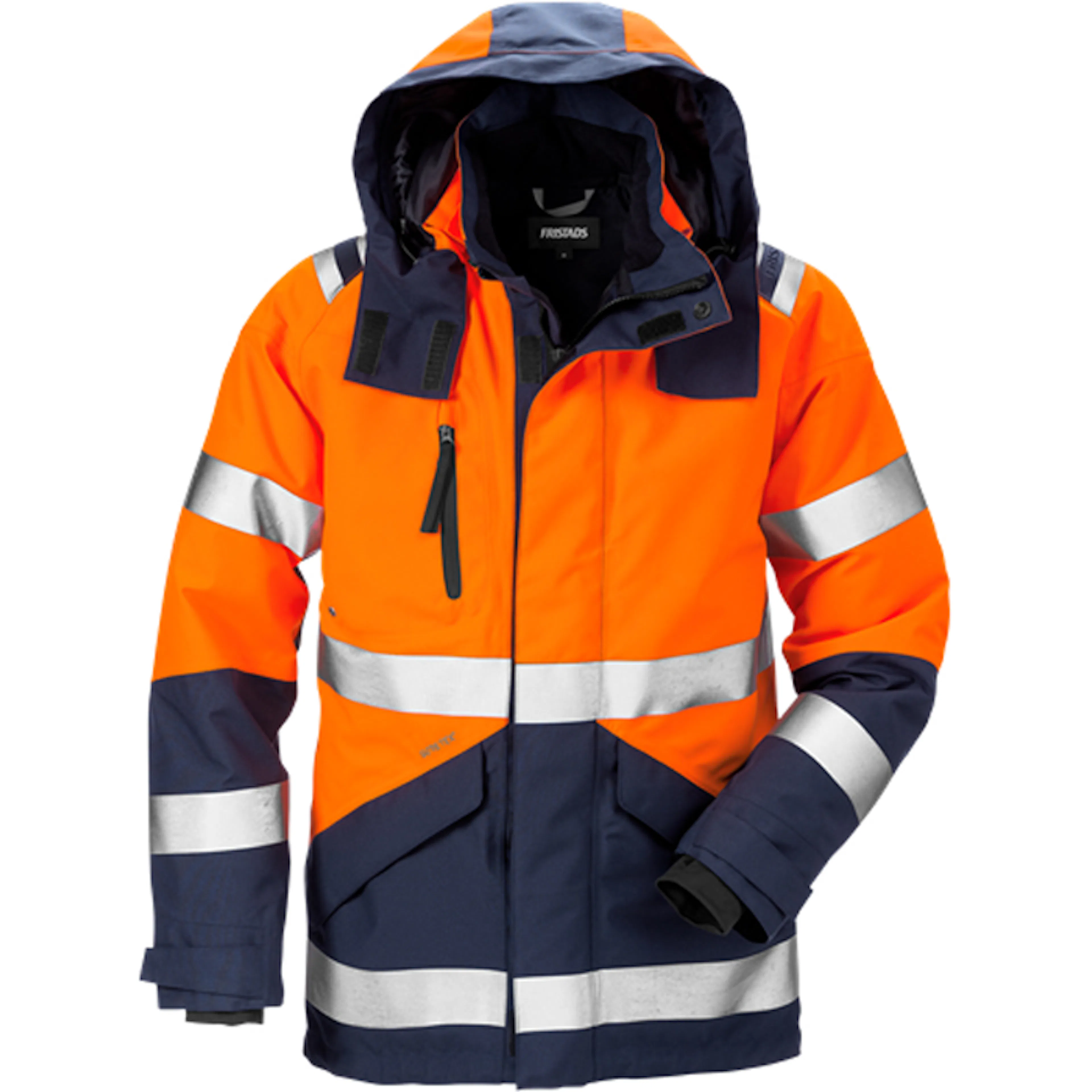 Varsel GORE-TEX Skaljacka 4988 GXB, klass 3 Storlek: XS, Varselorange/Marinblå