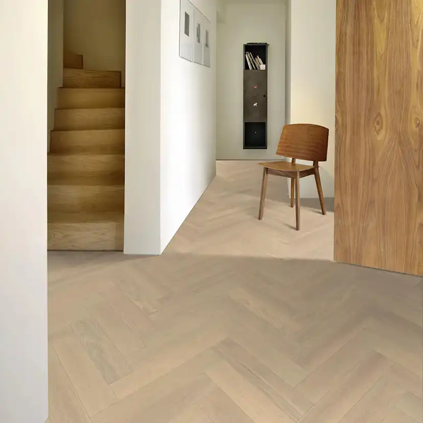 Trägolv Kährs Fiskben AB Creme Vit Borstad Ek Oljad