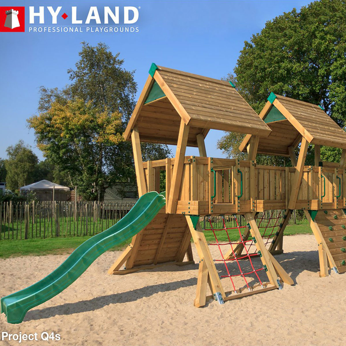 Klätterställning Hy-Land Projekt Q 4 + Swingmodul