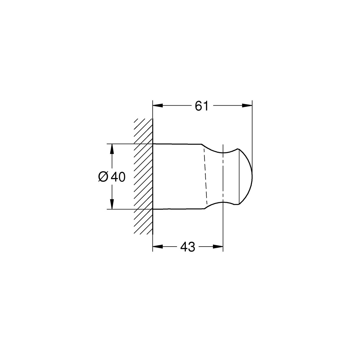 Handduschhållare Grohe Vitalio Universal