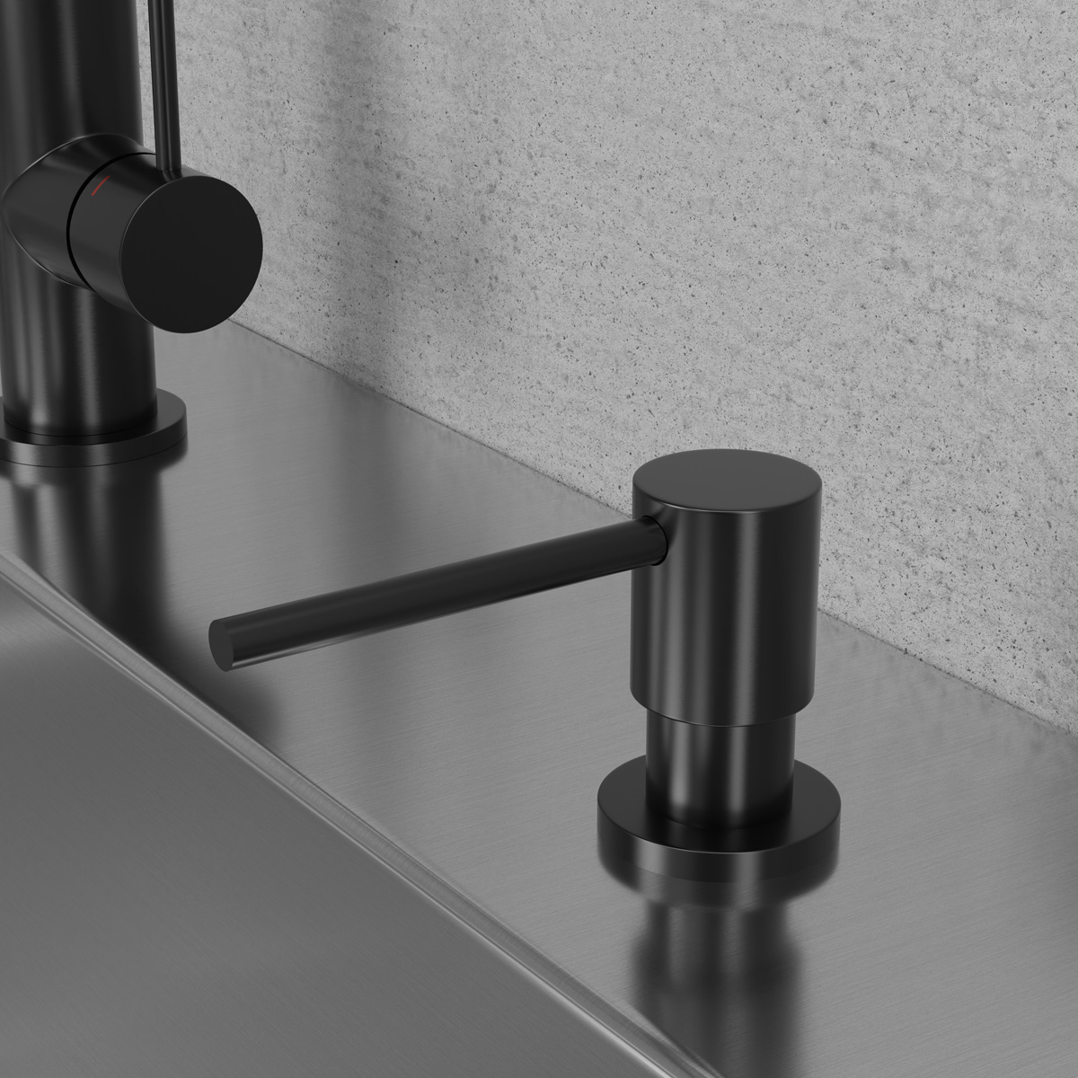 Diskmedelspump Scandtap Steel Clean Dispenser Shadow Shadow