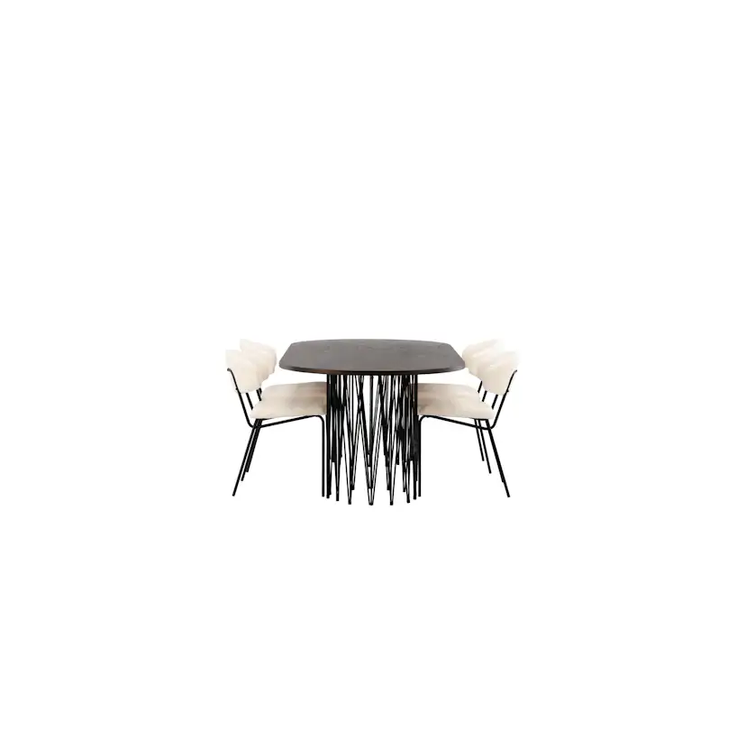 Matgrupp furniture/fashion Stone med 4 Chico Stolar
