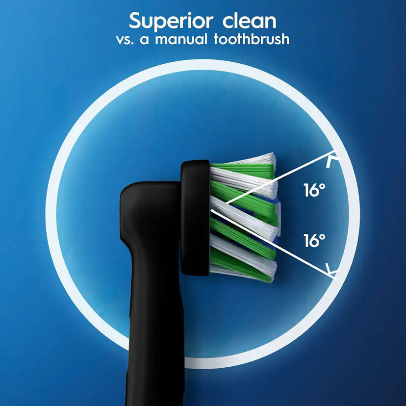 Borsthuvud Oral-B Cross Action Black 3 st
