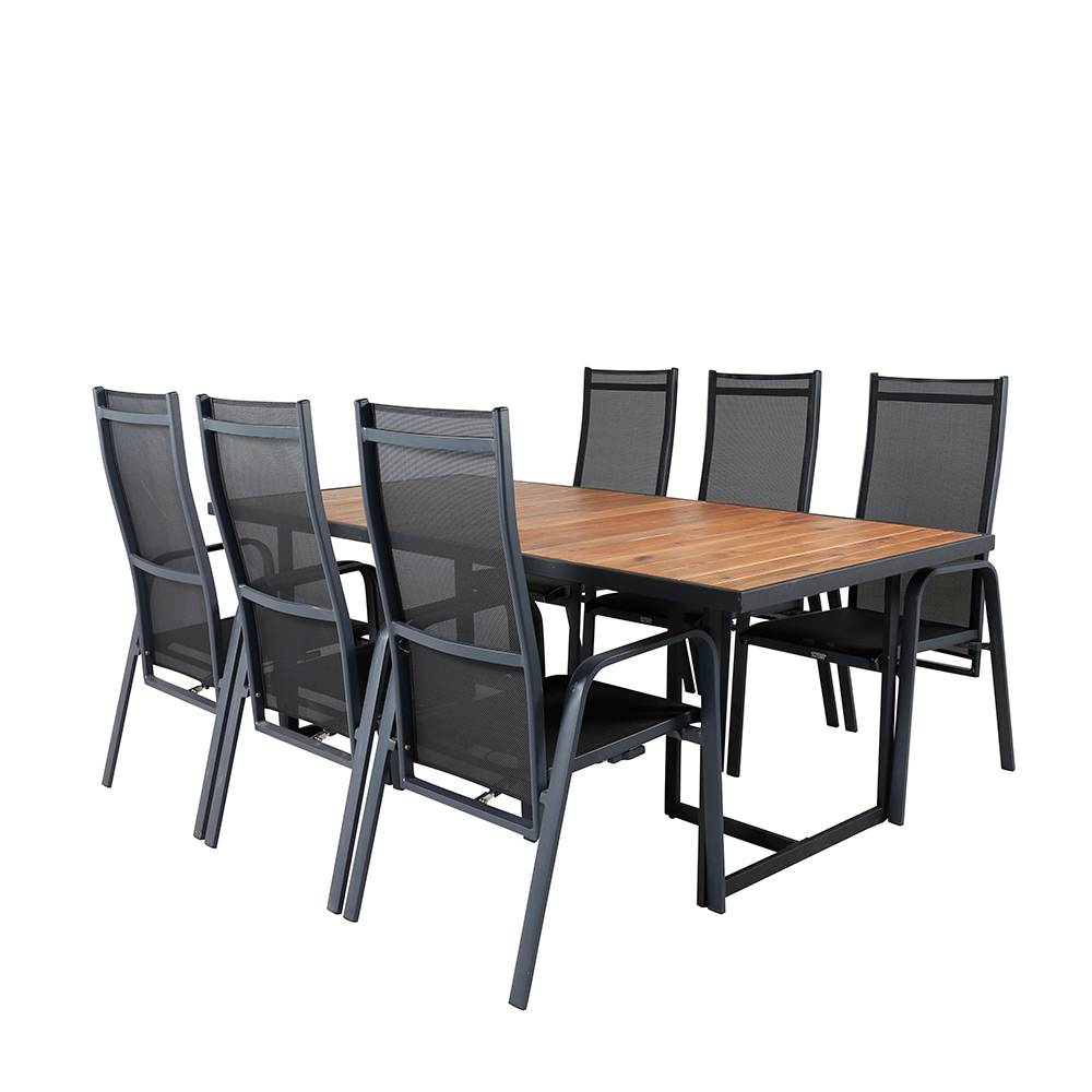 Matgrupp Venture Home King med 6 Curz Matstolar